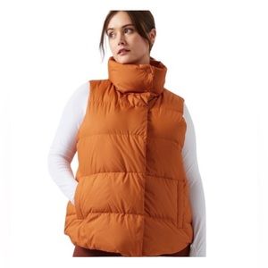 Athleta Downtown Vest in Foliage Orange